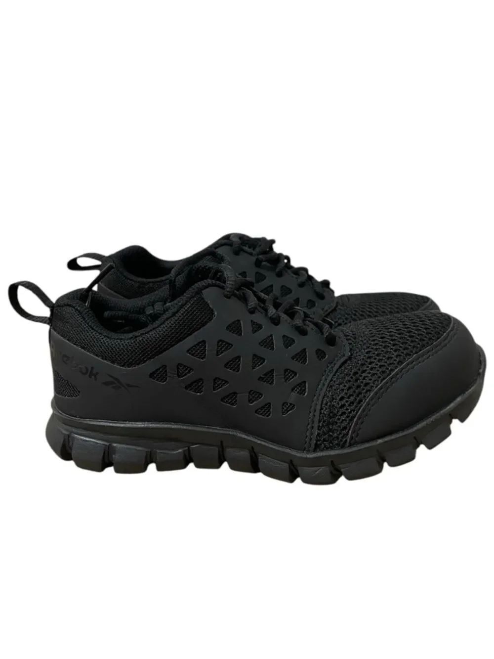 Reebok Work Sublite Black Work Shoes Slip Resistant Lightweight 4.5